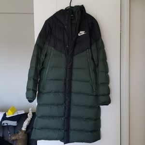 Nike long puffer coat